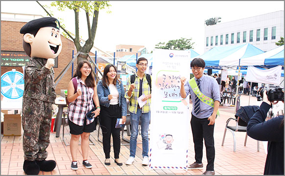 단국대학교에서 군 장병에게 감사편지 쓰기 홍보 영상 제작을 진행했다. (9월 21일) 