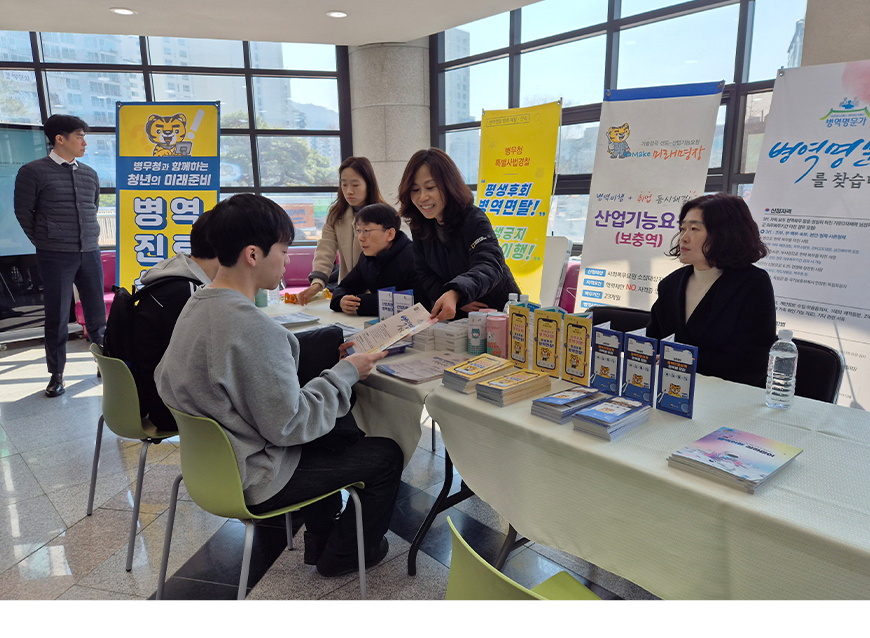 경기북부병무지청은 3월 19일~20일 이틀간 의정부시 소재 신한대학교를 방문, 학생들을 대상으로 병무정책 현장 홍보를 실시했다.